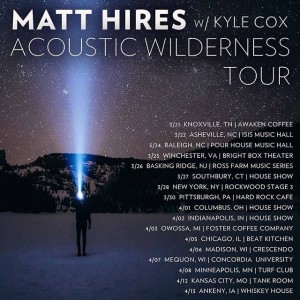 Matt Hires - 2017 tour dates