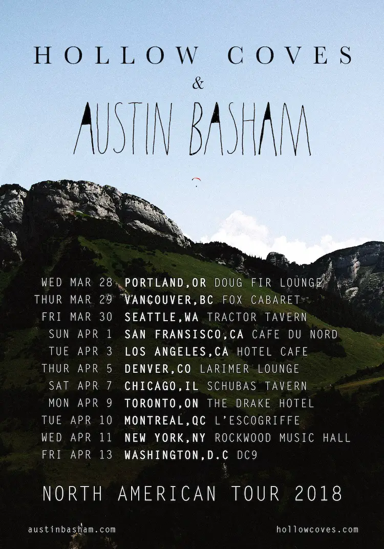 Austin Basham & Hollow Coves 2018 tour dates