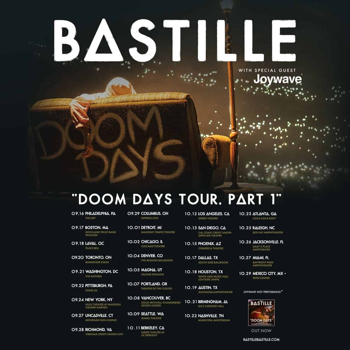 Bastille Doom Days NA Tour