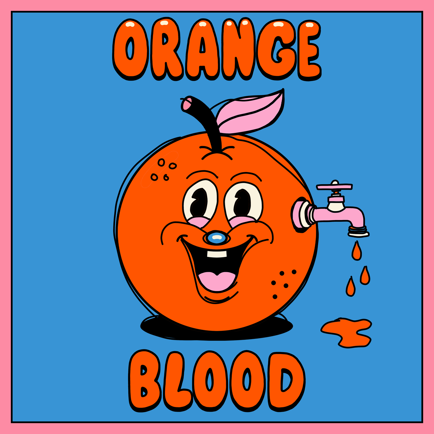 "Orange Blood" single art - Mt Joy
