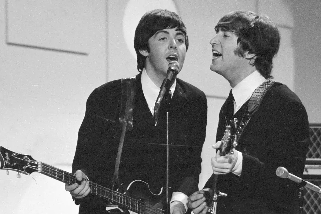 The Beatles' Paul McCartney and John Lennon