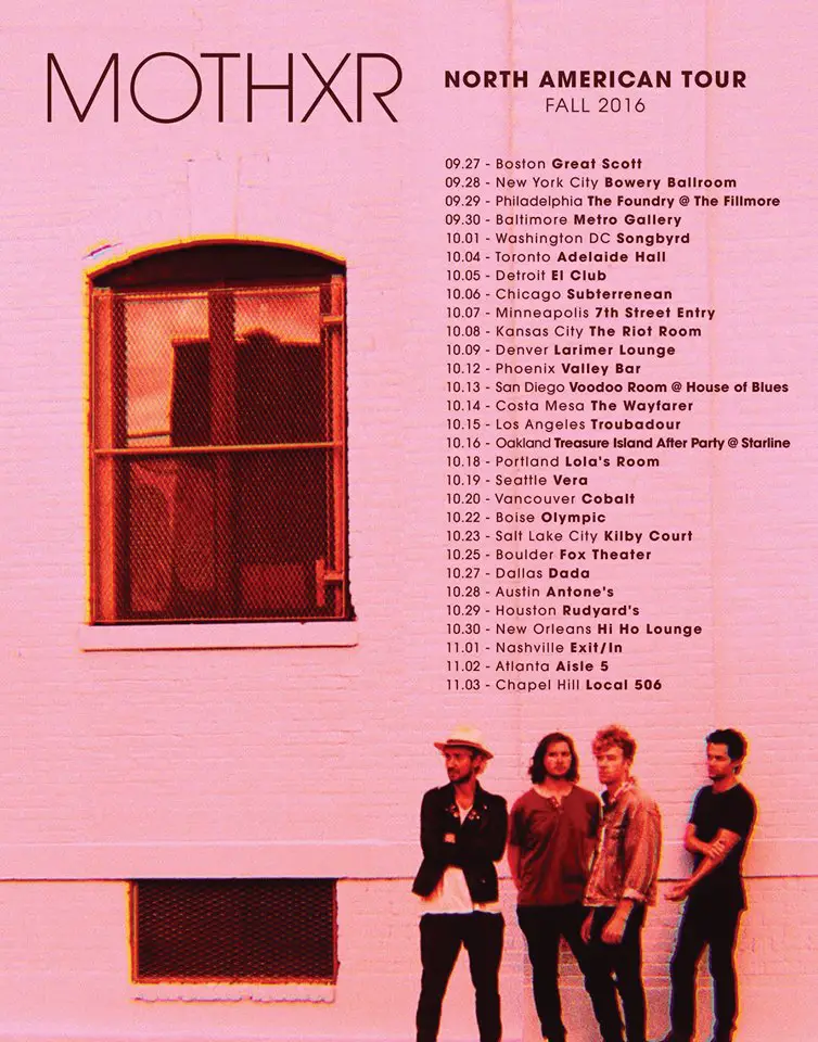 MOTHXR North American Tour 2016