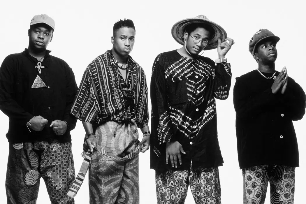 A Tribe Called Quest (left to right): Ali Shaheed Muhammad, Jarobi White, Q-Tip and Phife Dawg © Aristos Marcopoulos