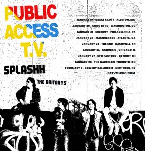 PATV Splashh The Britany's tour poster 2017