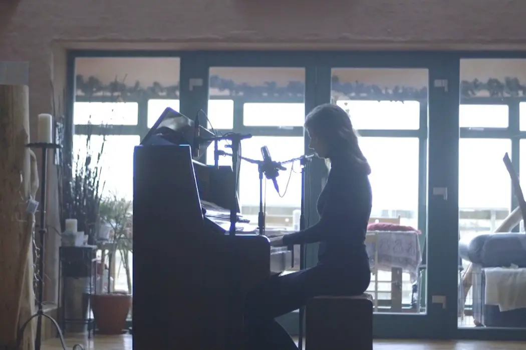 Screenshot from Rosie Carney's acoustic video for "Awake Me"