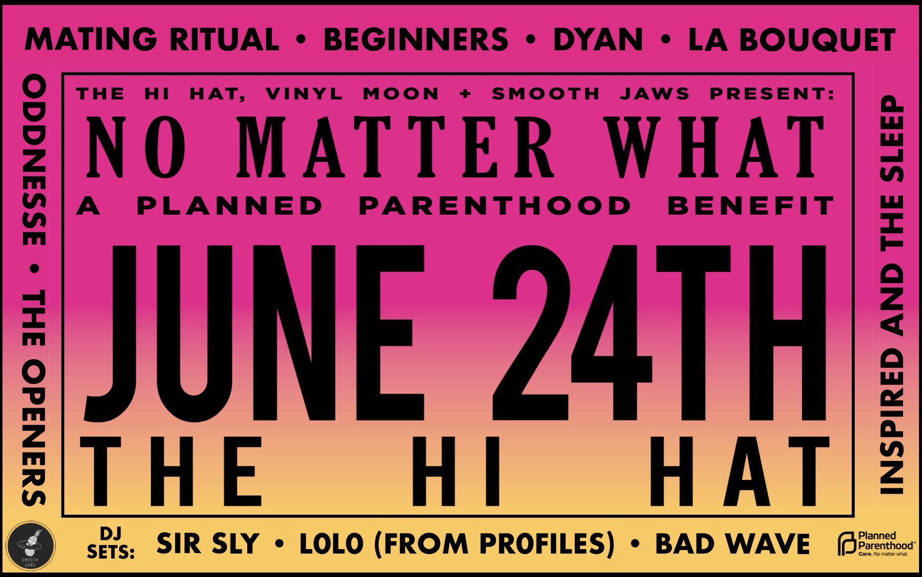 No Matter What 2017 benefit poster