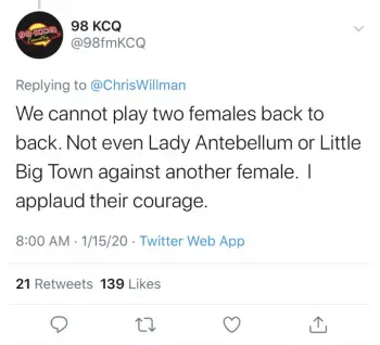 98 KCQ's Tweet, 1/15/2020