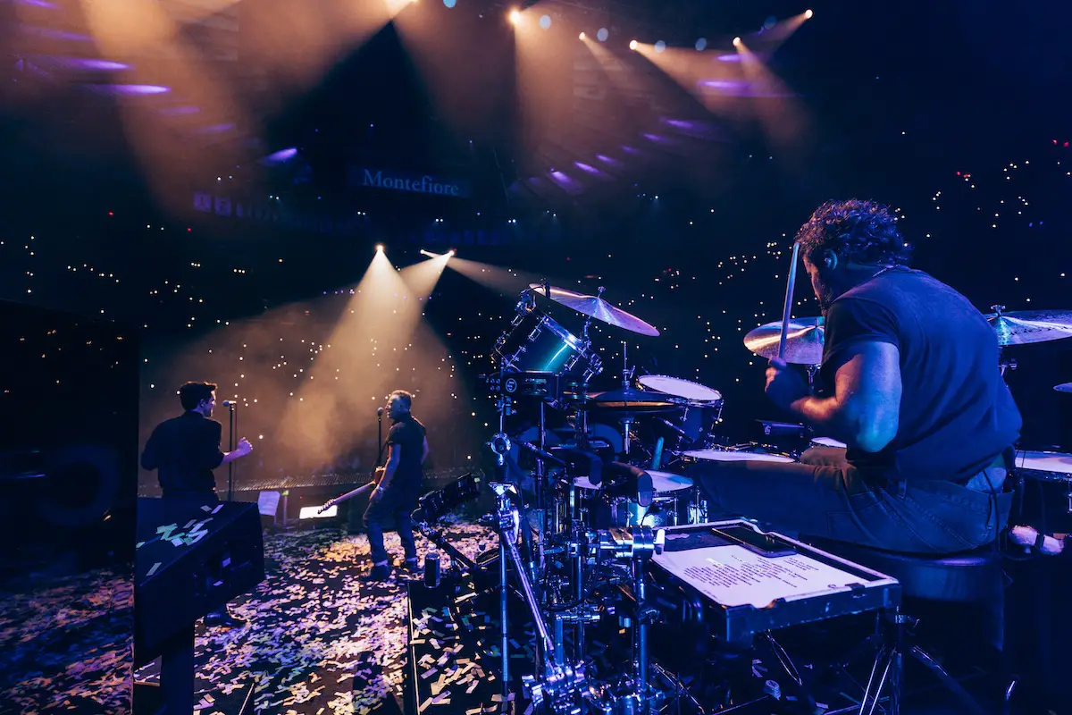 "It's the best seat in the house!" The Killers' Ronnie Vannucci Jr. © Chris Phelps