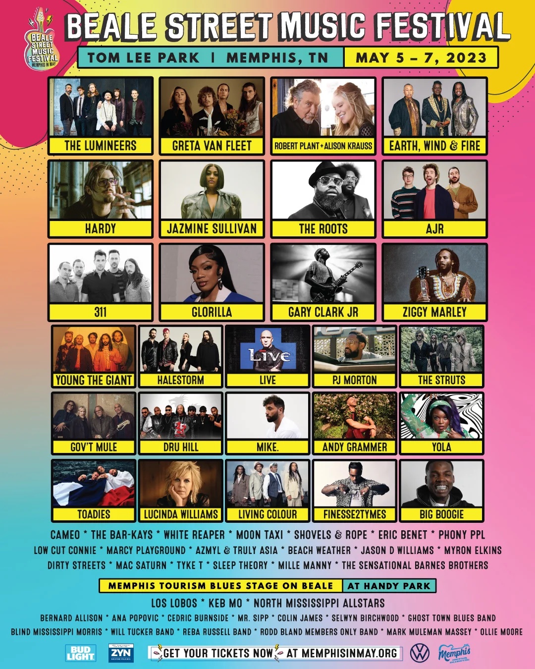 Beale Street Music Festival 2023 poster