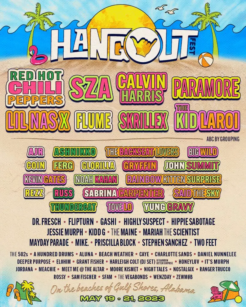 Hangout Music Festival 2023 poster