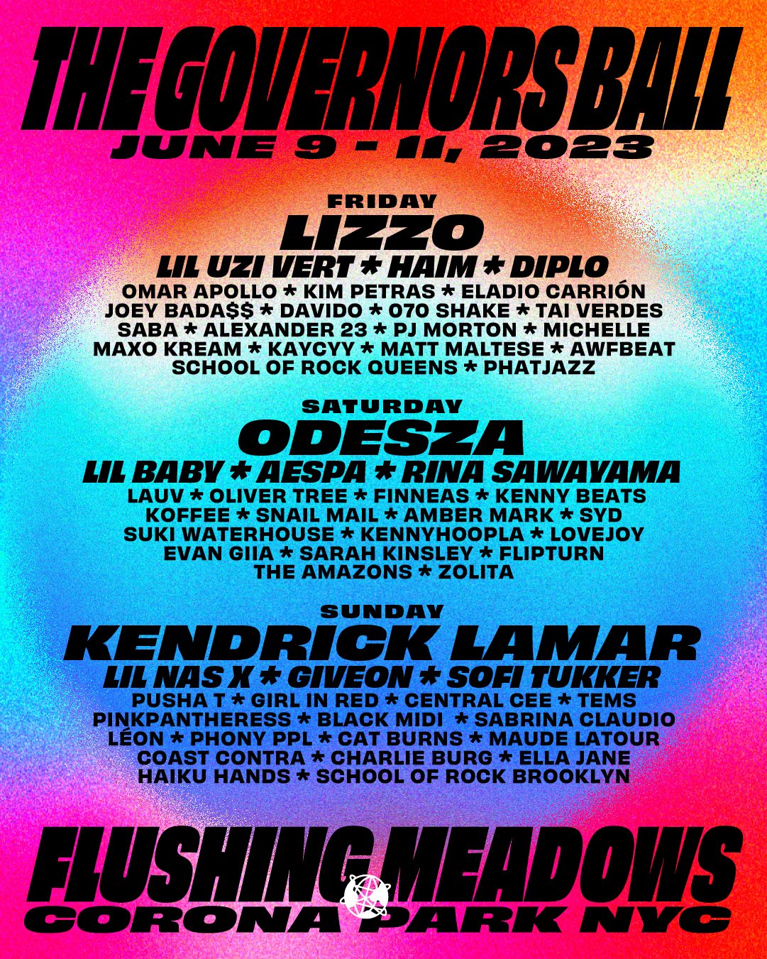 Governors Ball Music Festival 2023 lineup